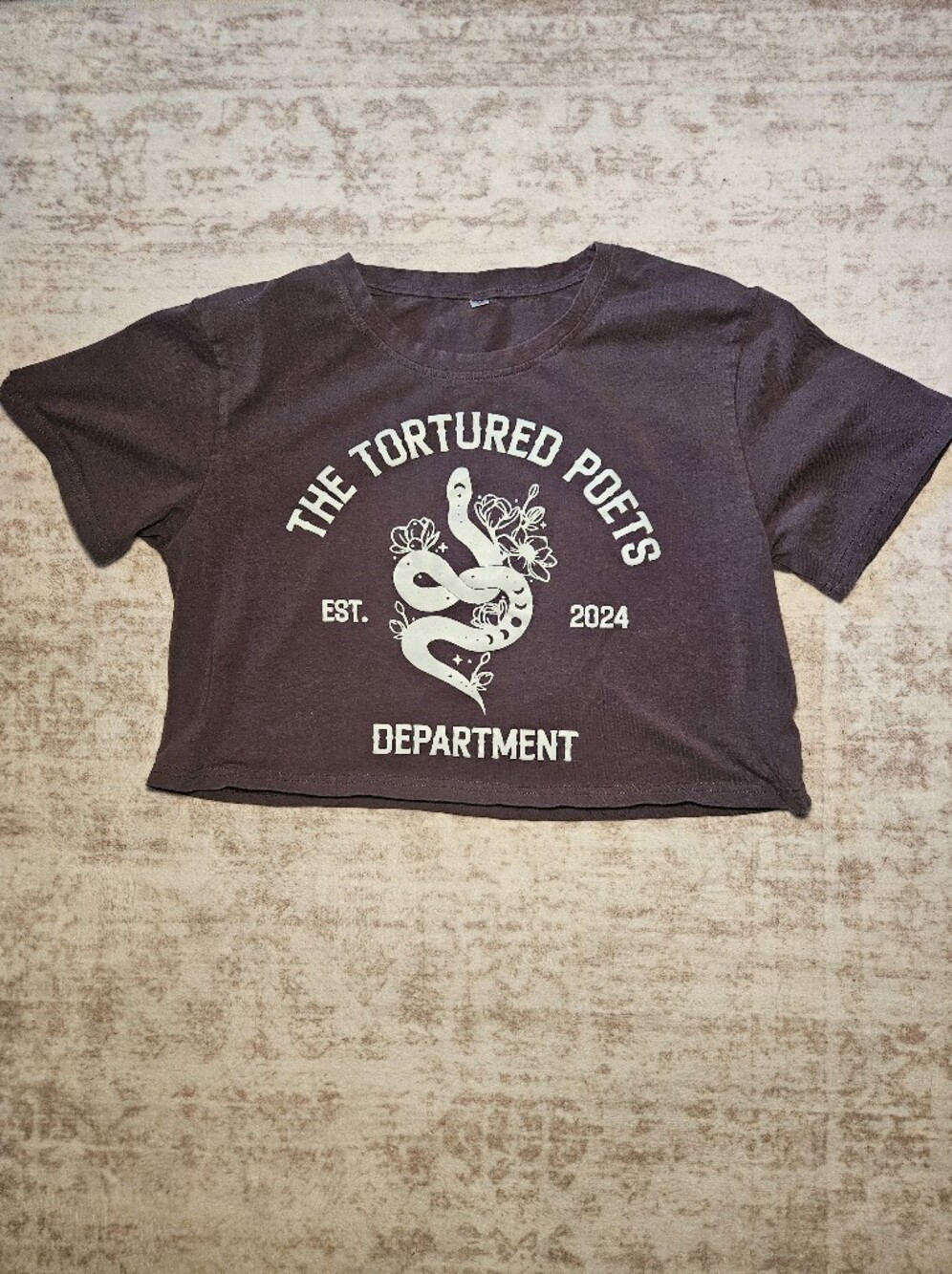 TS Tortured Poets Department Crop Top